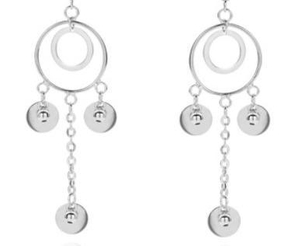 Orecchini di moda placcati in argento sterling 925 con design di minoranza