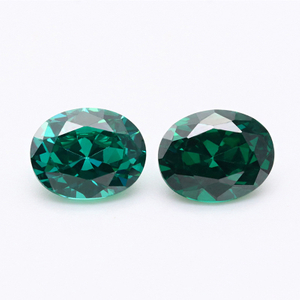 VVS Verde 5A Ovale 3EX Cubic Zirconia