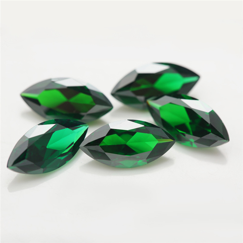 5A Custom Green Produttore all'ingrosso Marchese Cubic Zirconia per gioielli