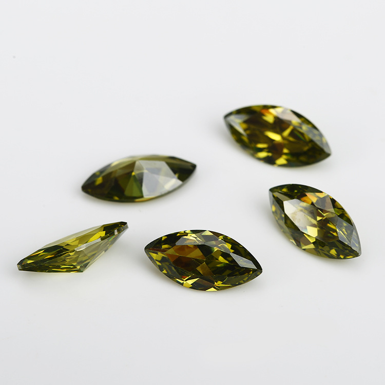 5A Custom Olive Produttore all'ingrosso Marchese Cubic Zirconia per gioielli