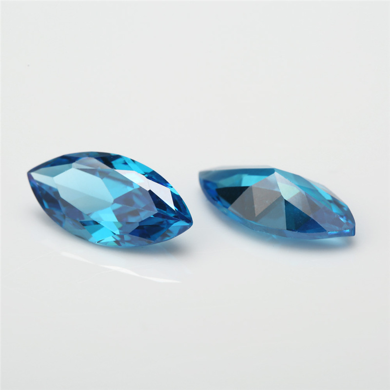 5A Custom Blue Produttore all'ingrosso Marchese Cubic Zirconia per gioielli