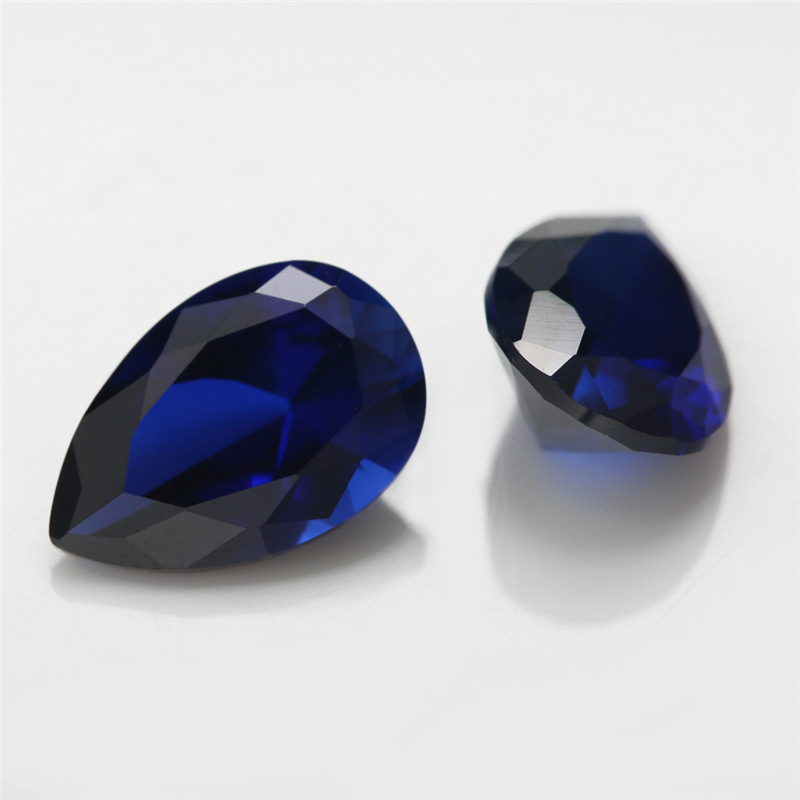 VVS Pear Cut Sapphire 3EX Fabbrica all'ingrosso di corindone blu