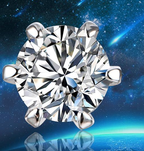 Nuovi orecchini della vite prigioniera della pietra preziosa di Moissanite di arrivo per il colore solido D dell'argento sterlina 925 delle donne