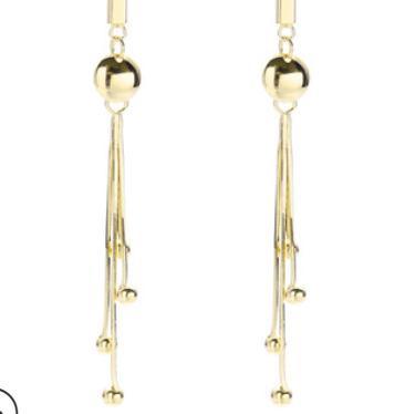 Orecchini da donna minimalisti in argento sterling 925 placcati oro