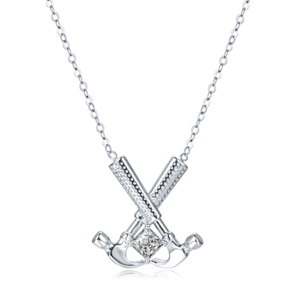 Design unico della collana in platino 14K placcato argento sterling 925