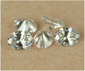 8 * 10mm taglio ovale VVS 3EX fabbrica all'ingrosso D colore Moissanite