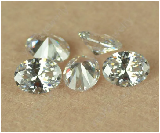 6 * 8mm taglio ovale VVS alta qualità 3EX prezzo all'ingrosso di fabbrica D colore Moissanite sintetico Moissanite