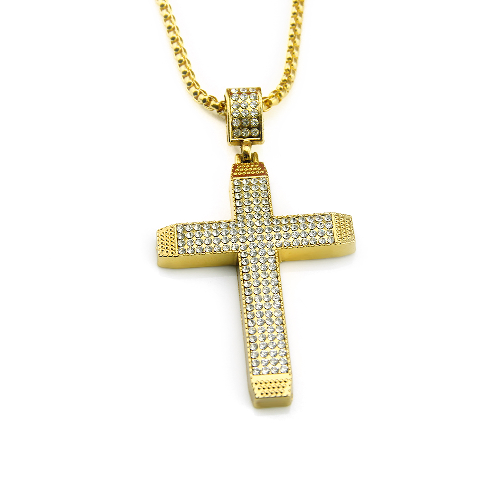 Pendente Ecklace Croce Religiosa Hip Hop