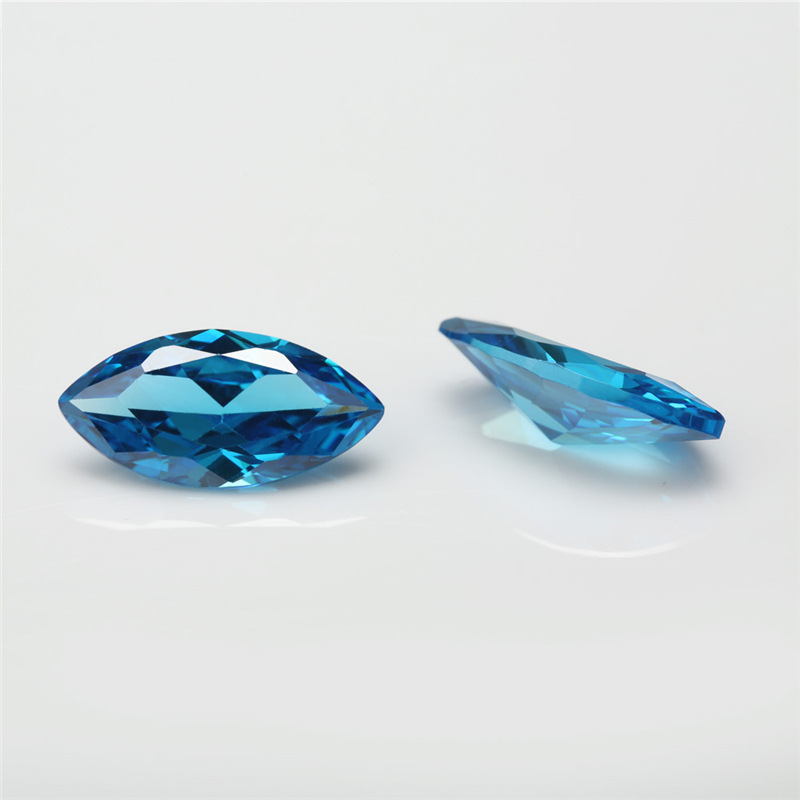 5A Custom Blue Produttore all'ingrosso Marchese Cubic Zirconia per gioielli