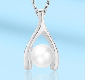 Collana in argento sterling Collana di perle dal temperamento semplice femminile