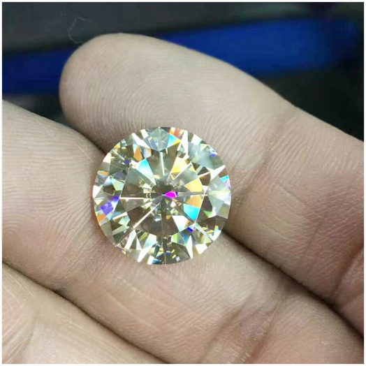 0,8-3,0 mm giallo moissanite tondo di alta qualità DEF taglio brillante per la creazione di gioielli