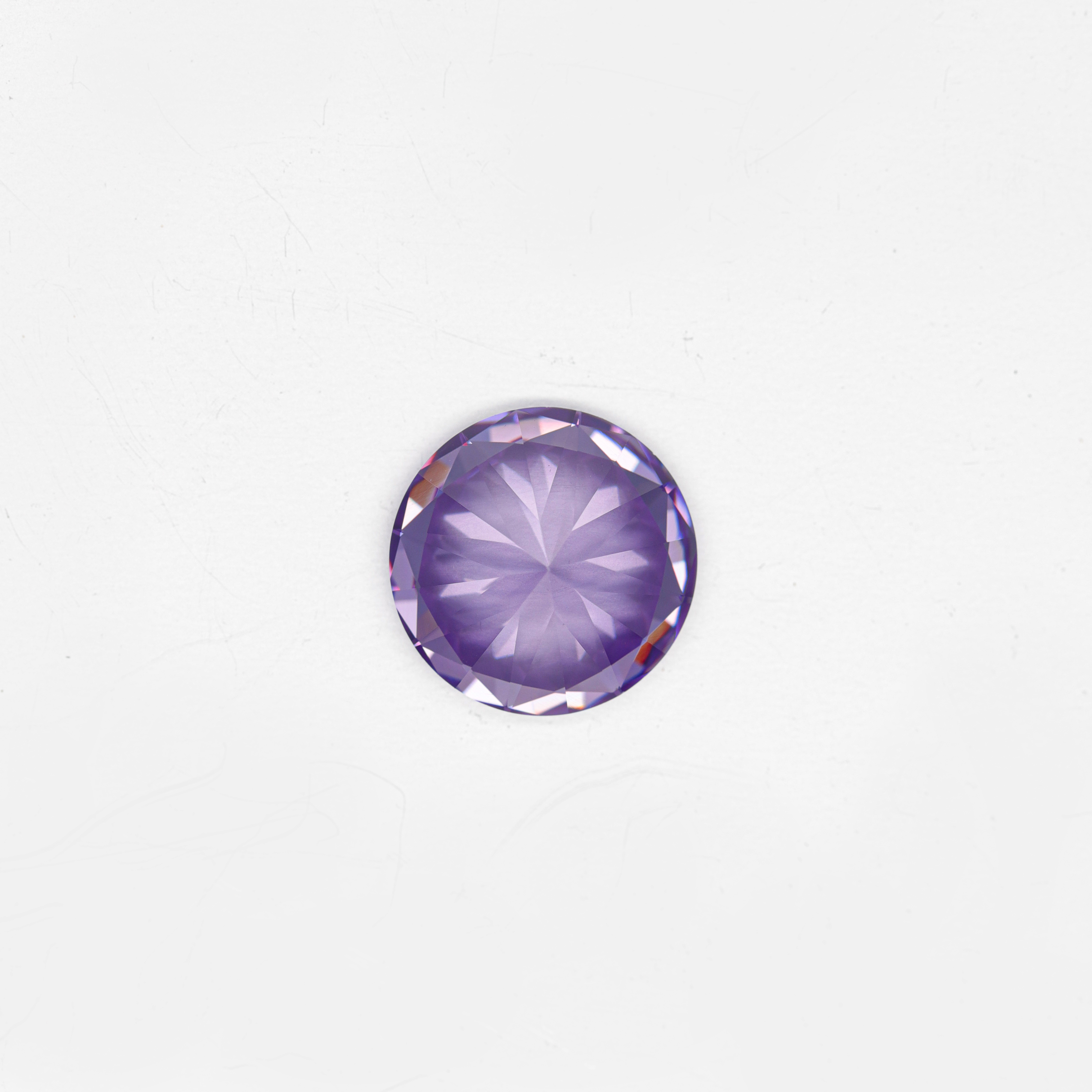 DEF Color VVS Pietra preziosa sfusa con diamante moissanite viola a taglio rotondo