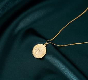 Moneta della testa della collana dei gioielli d'argento di modo 925 all'ingrosso su misura OEM