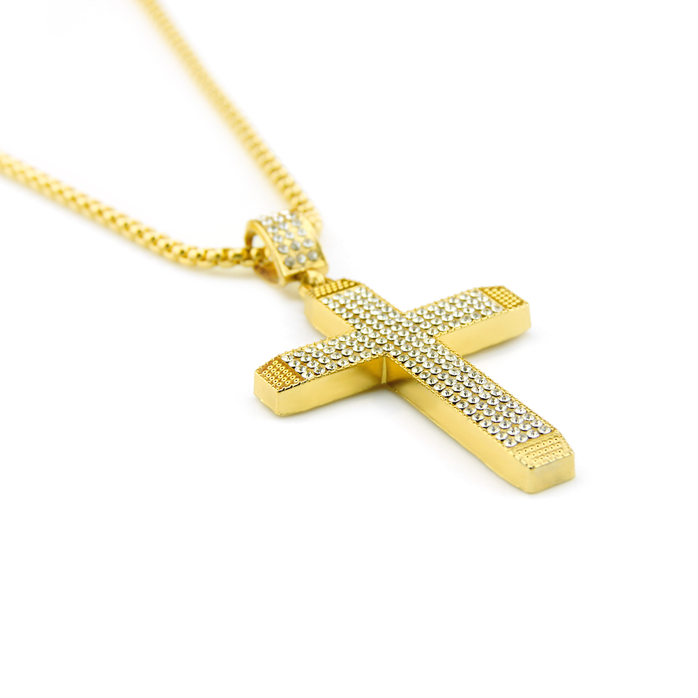 Pendente Ecklace Croce Religiosa Hip Hop