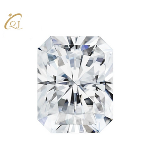 6 * 8mm D Colore VVS Radiant Cut Alta qualità 3EX Prezzo di fabbrica Moissanite Moissanite sintetica