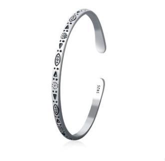 Modello personalizzato Bracciale donna moda retrò modello aperto Bracciale