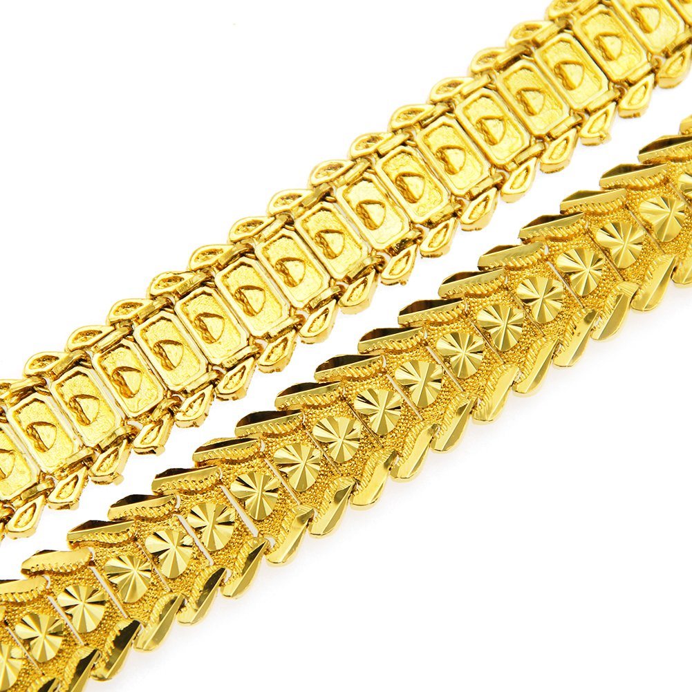 Bracciale da uomo Miss Jewelry 14K Dubai New Gold Franco Chain Design