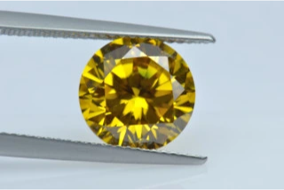 13,0-14,0 mm giallo di alta qualità DEF rotondo taglio brillante Moissanite per la creazione di gioielli