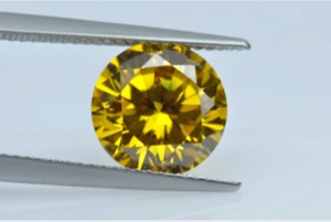 5,0-6,0 mm giallo di alta qualità DEF Moissanite taglio brillante rotondo per la creazione di gioielli