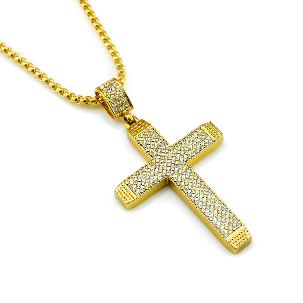 Pendente Ecklace Croce Religiosa Hip Hop