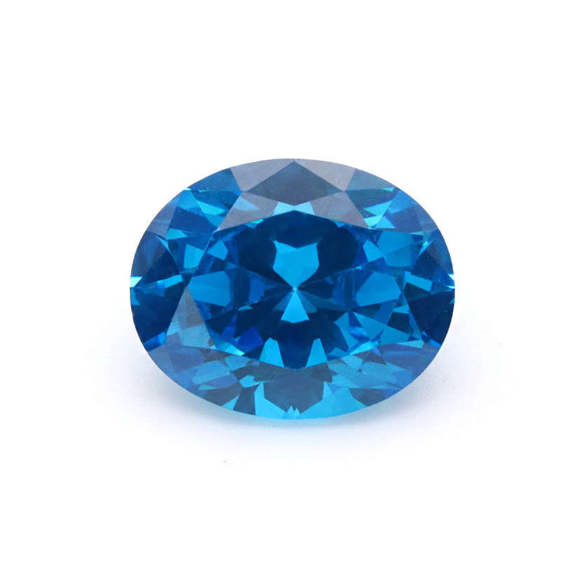 VVS Blu 5A Ovale 3EX Cubic Zirconia