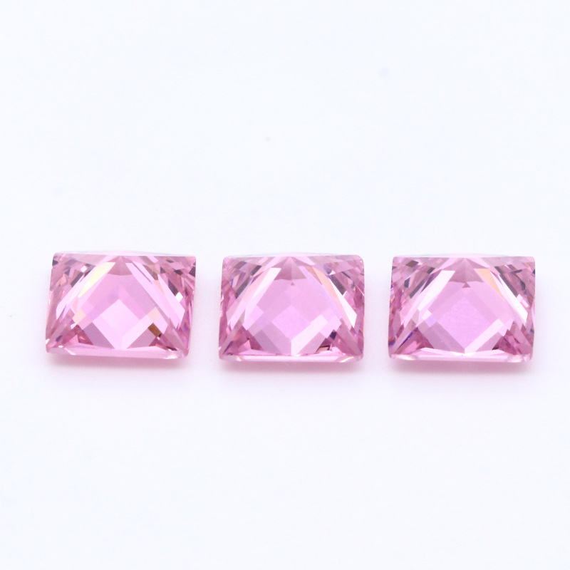 Commercio all'ingrosso di fabbrica 3EX D Color VVS Princess Cut Cubic Zirconia