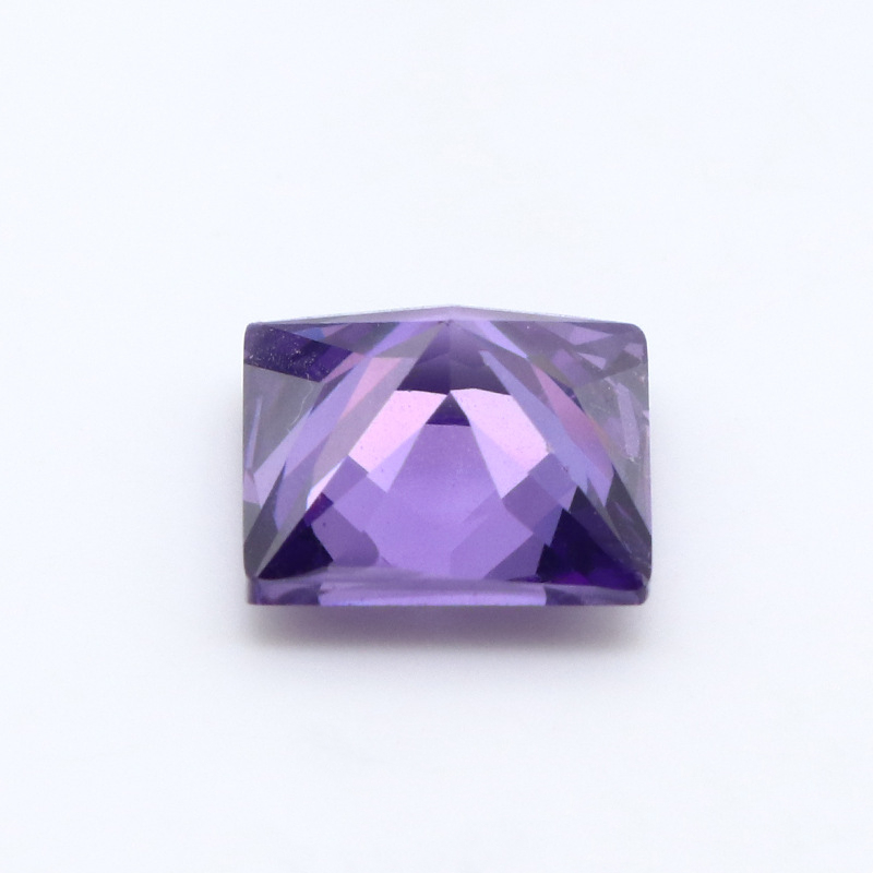 Commercio all'ingrosso della fabbrica 3EX Purple VVS Princess Cubic Zirconia