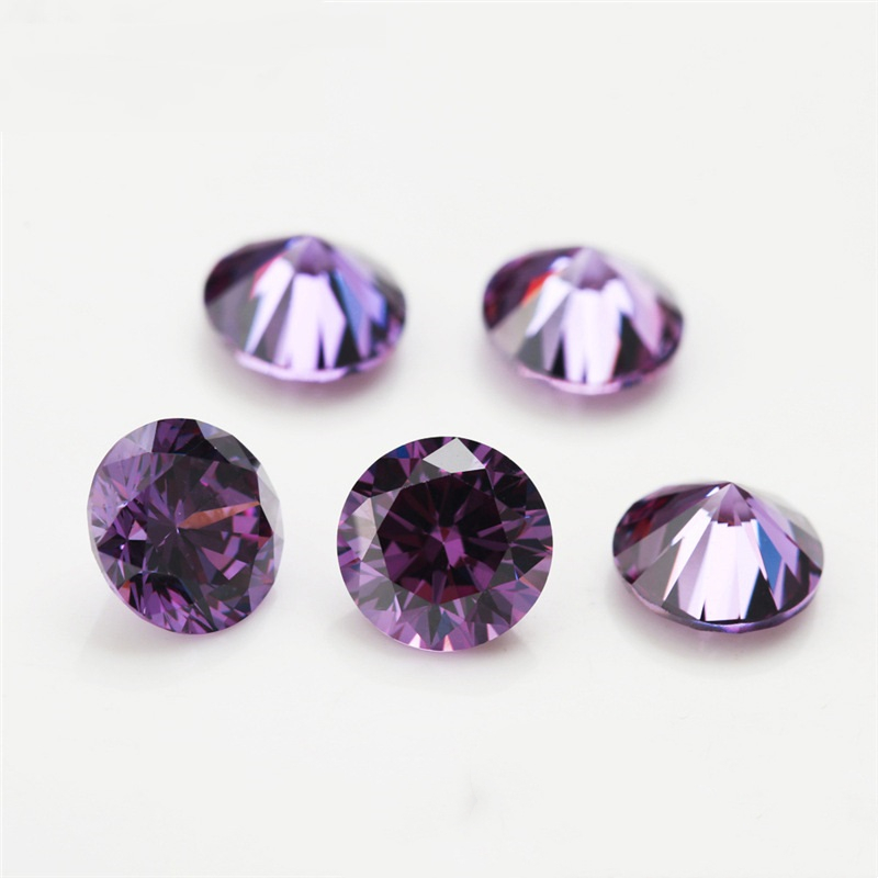 3A Zircone viola gemma artificiale all'ingrosso