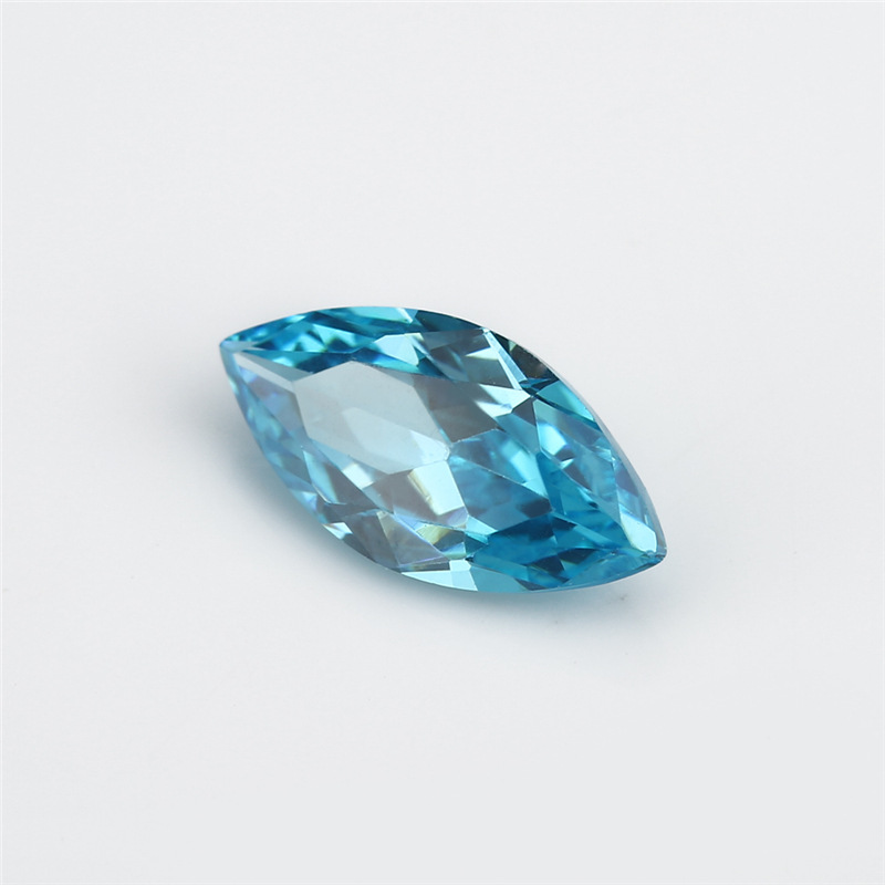 5A Custom Light Blue Produttore all'ingrosso Marchese Cubic Zirconia per gioielli