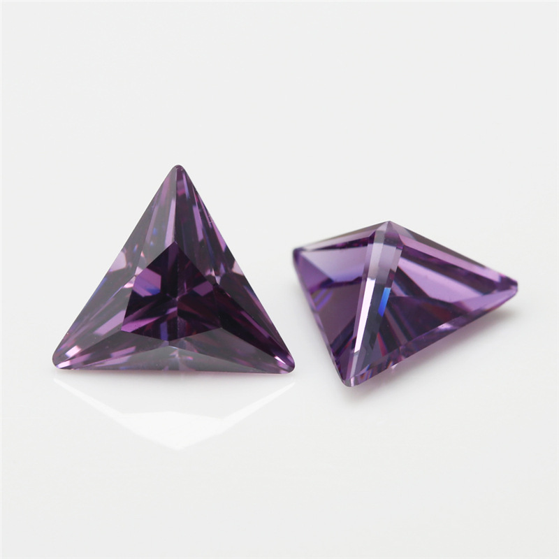 5A Purple Manufacturing Triangolo all'ingrosso Cubic Zirconia per gioielli