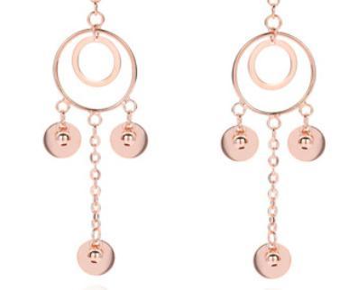 Orecchini di moda placcati in argento sterling 925 con design di minoranza