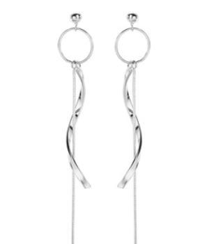 Orecchini da donna in argento sterling 925 placcati oro dal design unico