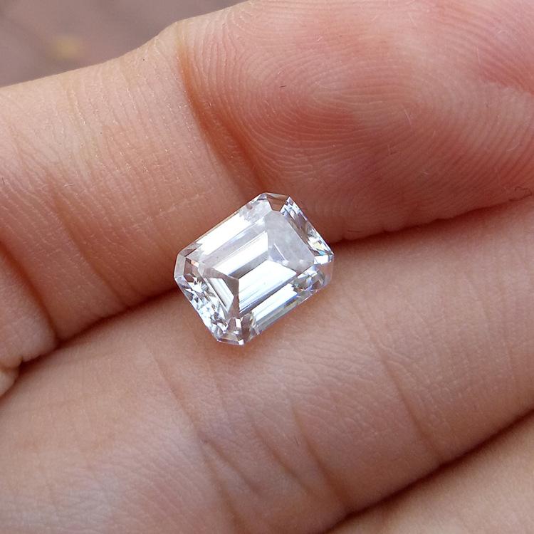 6 * 8mm Prezzo di fabbrica di alta qualità D Colore VVS 3EX Moissanite Moissanite sintetica