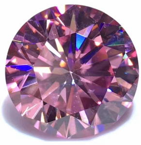 10.0-11.0mm Rosa di alta qualità DEF Moissanite taglio brillante rotondo per la creazione di gioielli