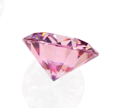 13,0-14,0 mm Moissanite rosa di alta qualità DEF taglio brillante rotondo per la creazione di gioielli