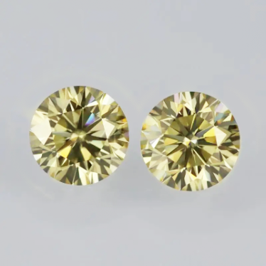 6,0-7,0 mm giallo di alta qualità DEF Moissanite taglio brillante rotondo per la creazione di gioielli