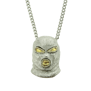 Collana in argento con copricapo Hip Hop Counter Strike