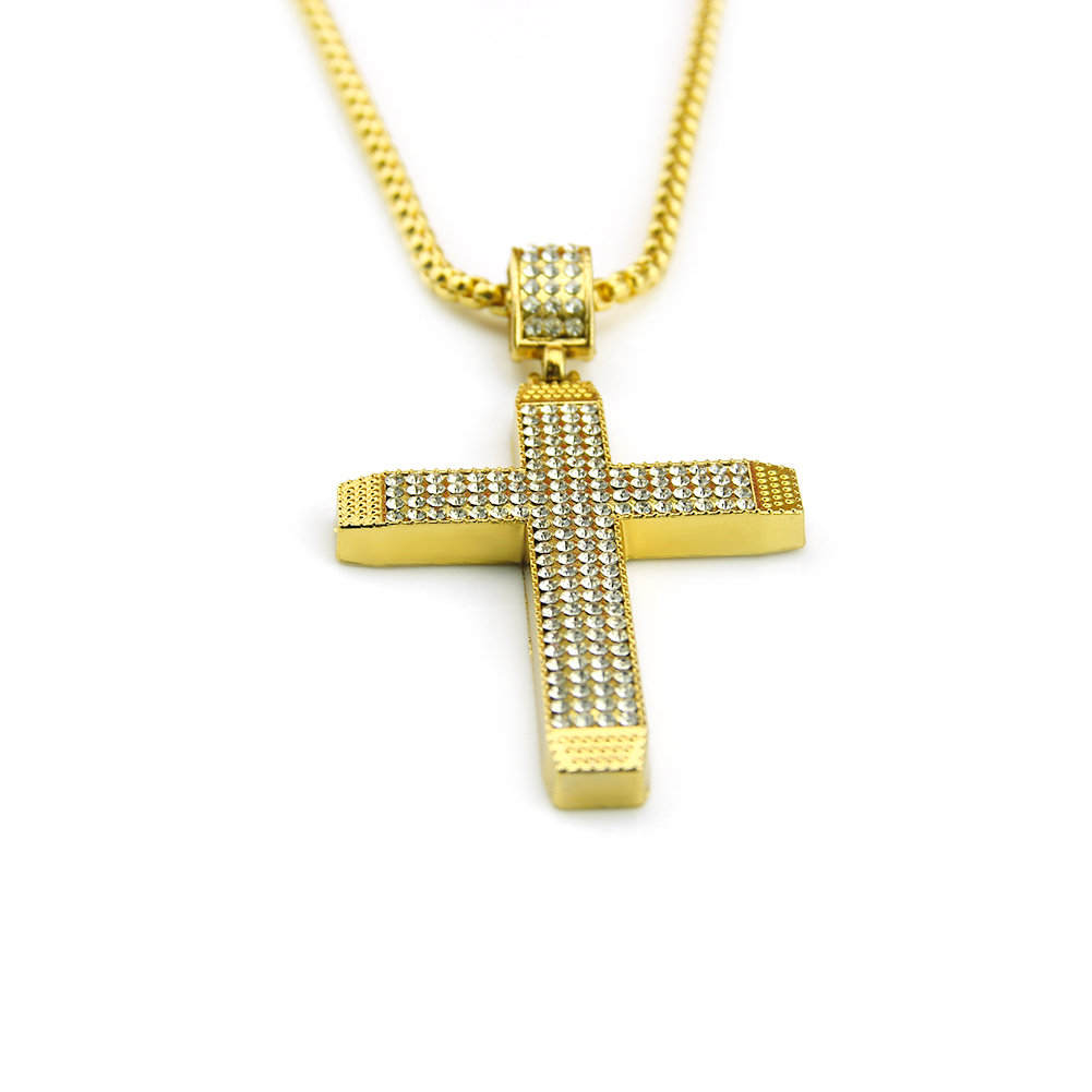 Pendente Ecklace Croce Religiosa Hip Hop