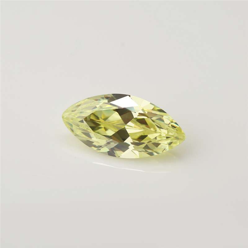 5A Custom Light Olive Produttore all'ingrosso Marchese Cubic Zirconia per gioielli