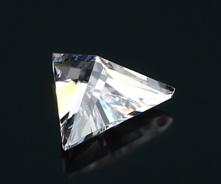 Moissanite all'ingrosso della fabbrica di colore 3EX del taglio del triangolo di 6.5mm VVS D