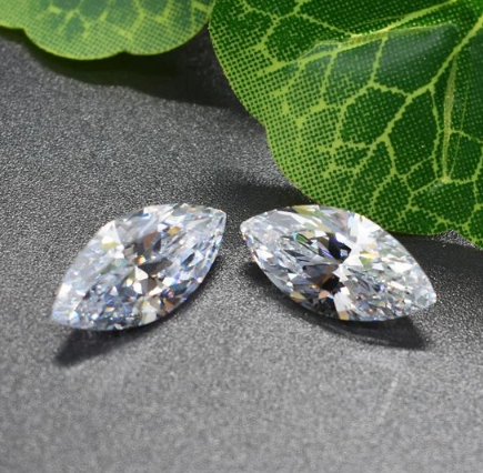 5.5 * 11mm VVS Marquise Cut Alta qualità 3EX Prezzo all'ingrosso di fabbrica DEF Moissanite Moissanite sintetica