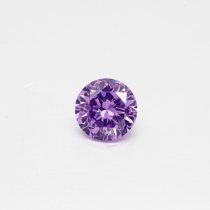 DEF Color VVS Pietra preziosa sfusa con diamante moissanite viola a taglio rotondo