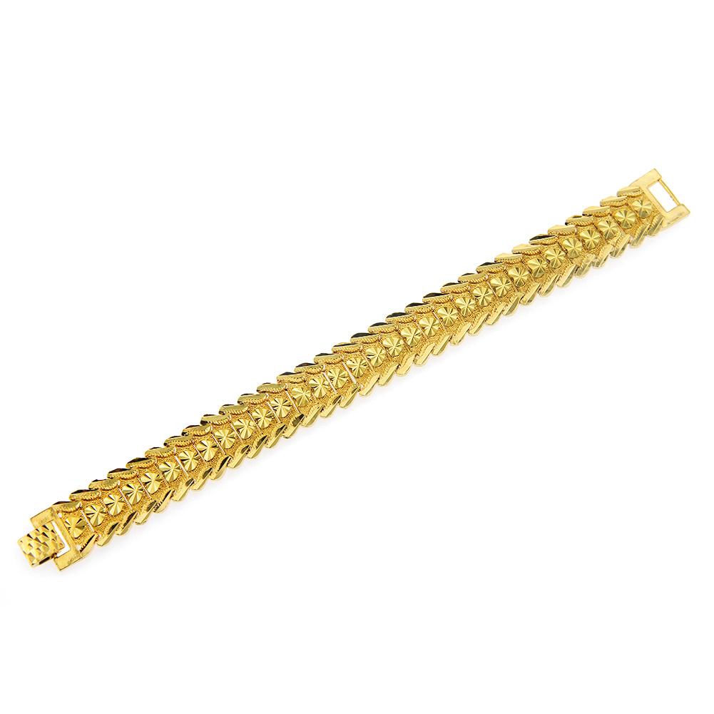 Bracciale da uomo Miss Jewelry 14K Dubai New Gold Franco Chain Design