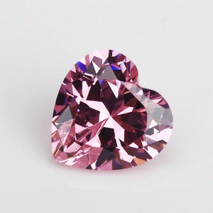 Moissanite sfusa con taglio a cuore rosa chiaro di alta qualità Prezzo per carato