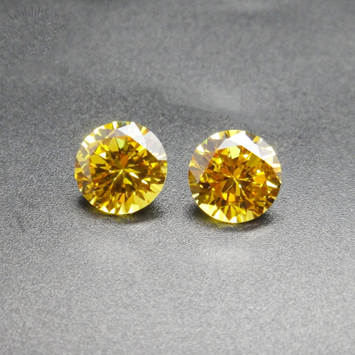 3,0-4,0 mm giallo di alta qualità DEF Moissanite taglio brillante rotondo per la creazione di gioielli