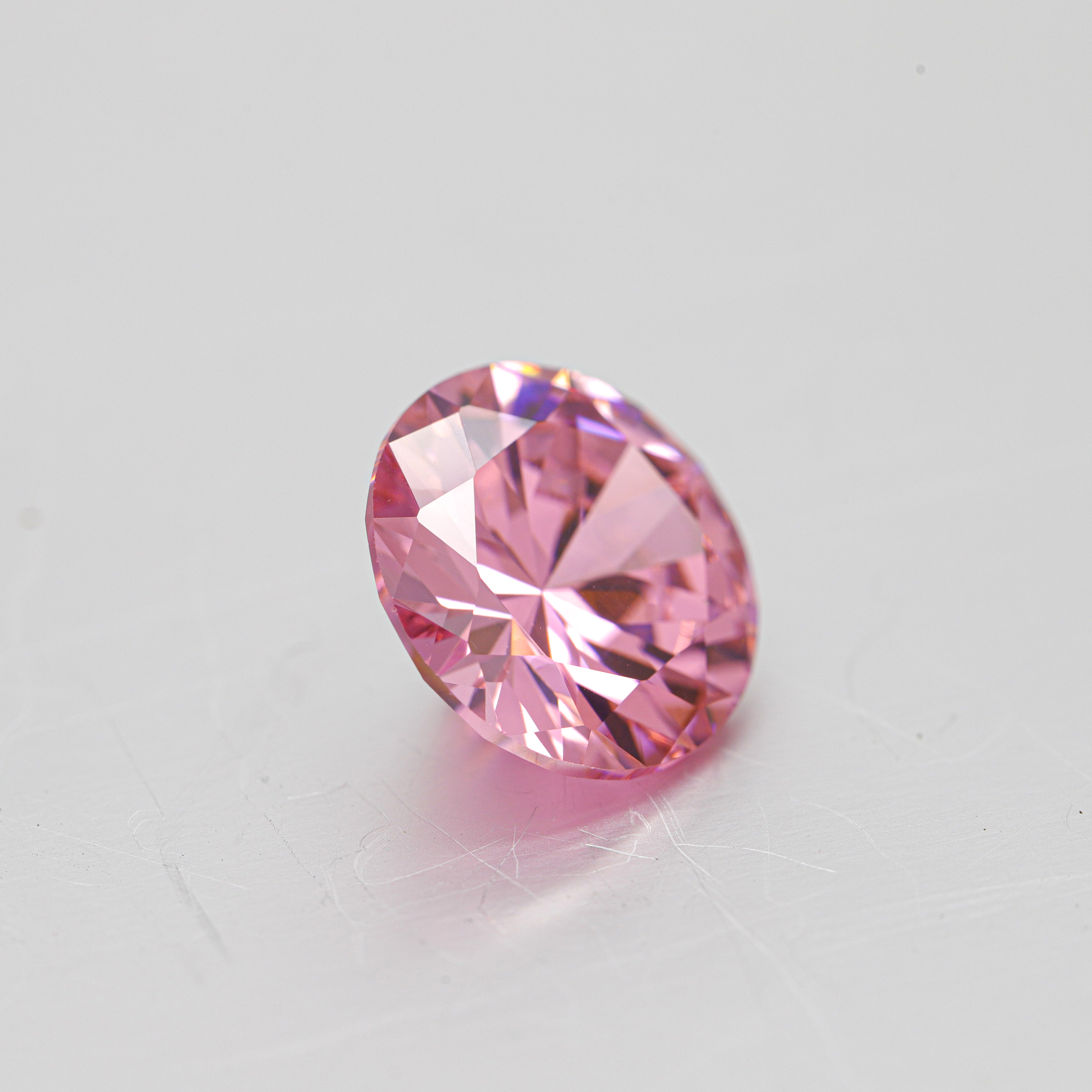 Diamante Moissanite rosa coltivato in laboratorio sintetico di forma ovale VVS per gioielli