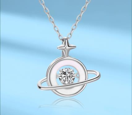 Collana in argento sterling S925 Collana femminile serie coreana Dream Planet Gioielli in argento Elaborazione personalizzata