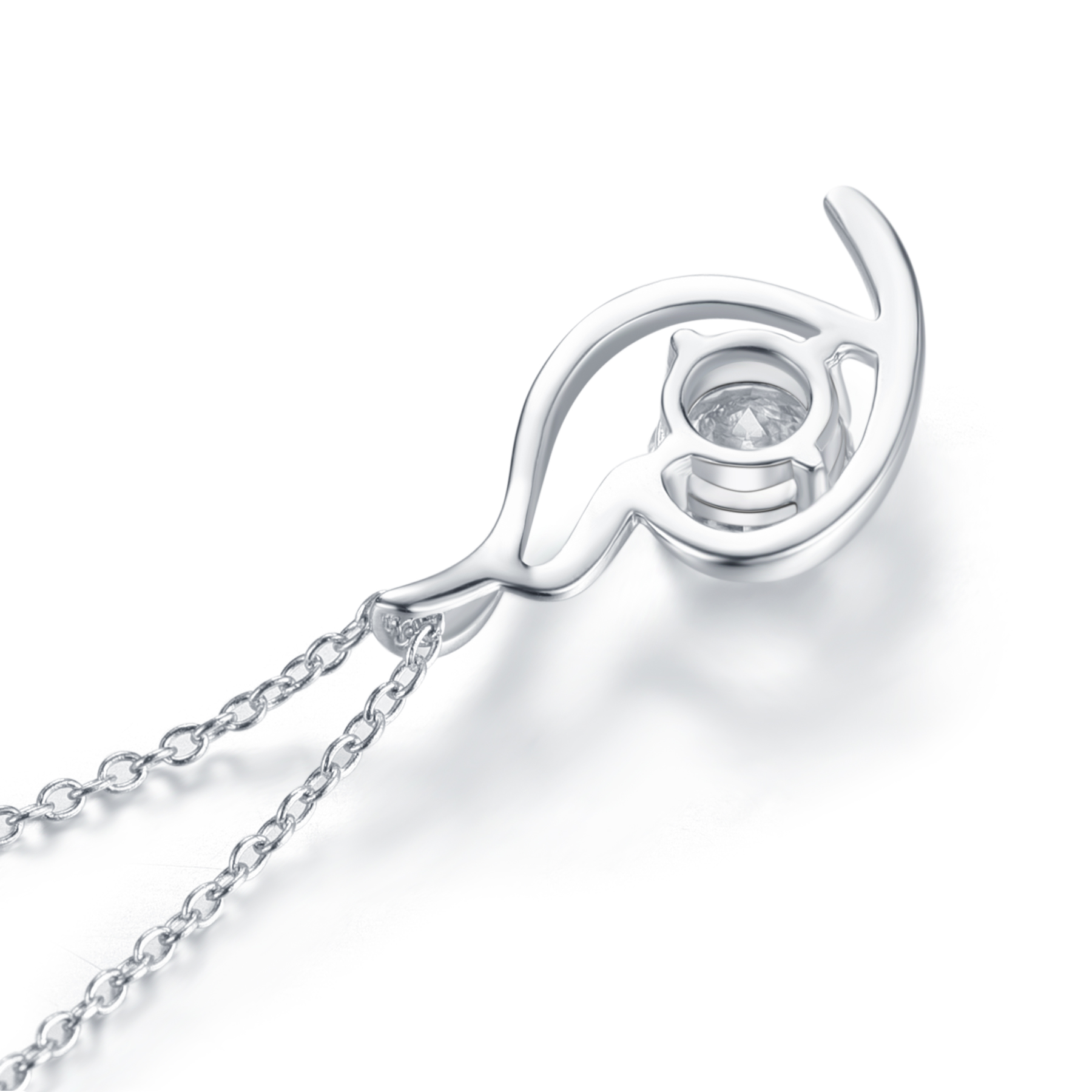 Gioielli di moda premium Collana personalizzata in argento sterling 925 con pietra Moissanite