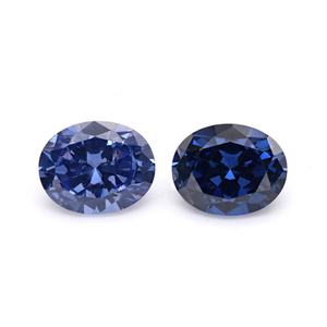 VVS Blu viola 5A Ovale 3EX Cubic Zirconia