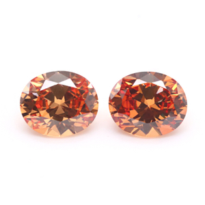 3EX 5A Champagne DE Colore VVS Cubic Zirconia